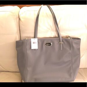 New Kate Spade Talya Wilson Road Tote-smoky pearl